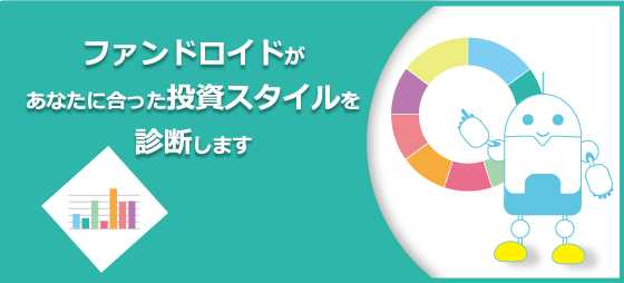 ファンドロイドがあなたに合った投資スタイルを診断します